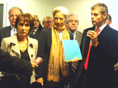 Avec Christine Lagarde et Laurent Wauquiez