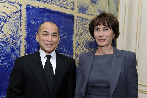 Avec le Roi du Cambodge