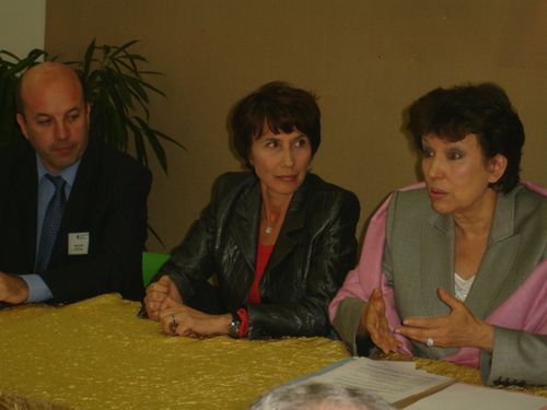 Avec Roselyne Bachelot