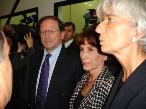 Avec Christine Lagarde et Hervé Novelli