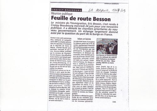 La Marne Réunion publique avec Eric Besson