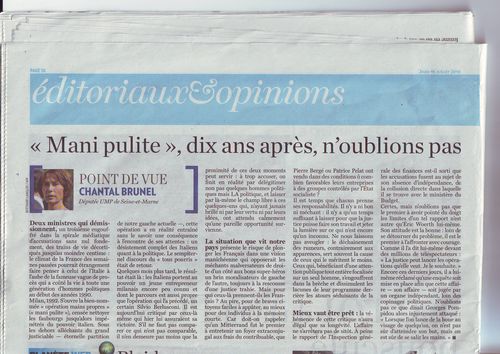 La Tribune : Mani pulite, dix ans après, n'oublions pas