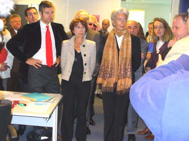 Avec Christine Lagarde et Laurent Wauquiez