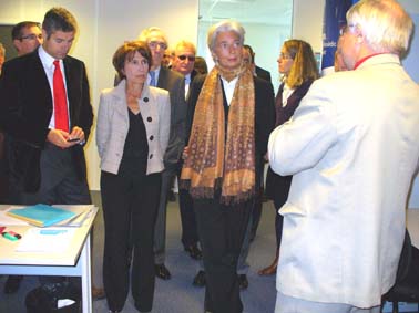 Avec Christine Lagarde et Laurent Wauquiez