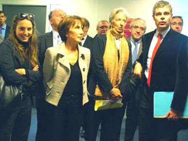 Avec Christine Lagarde et Laurent Wauquiez