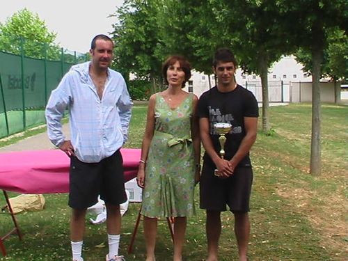 Remise des prix tournoi de tennis de Coupray