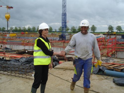 Visite chantier CH Jossigny