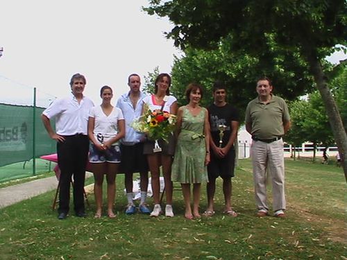Remise des prix tournoi de tennis de Coupvray